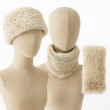 Cuello de pelo 2 en 1 -Cuello y Gorro en Uno bu1499