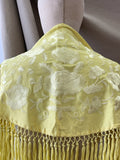 LM2-270049 MANRONCILLO BORDADO MEDIANA PARA ADULTOS Y NIÑAS  AMARILLO