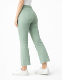 Jeans cropped de tiro alto y pierna acampanada-Varios colores 3873