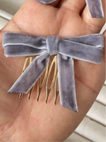 Broche Peine para el Cabello con Lazo de Terciopelo (Varios Colores) Tk-26-bro399