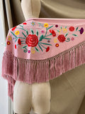 MANTON FLAMENCO BORDADO MEDIANA PARA ADULTOS Y NIÑAS - 270060 ROSA