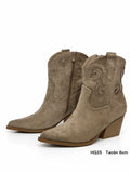 Botas cowboy para mujer de punta afilada con tacón