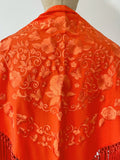 L01-270021 MANTON BORDADO FLRCO CORTO NARANJA
