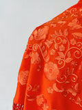 L01-270021 MANTON BORDADO FLRCO CORTO NARANJA