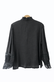 Blusa Elegante con Encaje y Cuello Alto – Estilo Femenino y Versátil 5163-3
