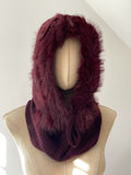 Pasamontañas de Punto para Mujer con Pelo Suave-Gorro y Cuello 2 en 1 -Cálido y Cómodo para Invierno go1499