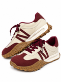 Zapatillas Casual Retro para Mujer con Suela Antideslizante y Diseño Combinado CC235