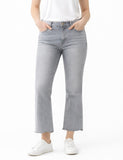 Jeans cropped de tiro alto y pierna acampanada-Varios colores 3873