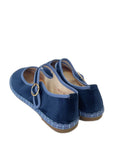 Zapatos Mary Jane Azul Marino de Gamuza con Hebilla N5812-5-BLUE/BLUE