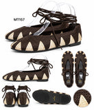 Bailarinas de crochet estilo bohemio con cordones N5810 n5830 MT157 - FELIZ SHOPPING 