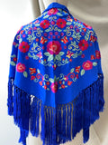 Mantón Flamenco Bordado con Flecos -Mantoncillo de Flamenca -Varios Colores Tk26