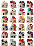 Corona de Flores Flamenca Hecha a Mano con Flores de Tela TK-26-f17