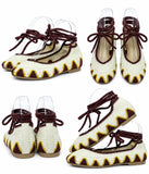 Bailarinas de crochet estilo bohemio con cordones N5810 n5830 - FELIZ SHOPPING 
