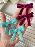 Peineta broche lazo terciopelo bro399 - FELIZ SHOPPING 