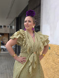 Traje bata conjunto con piquillo 19262