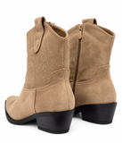 Botines Cowboy de Mujer con Tachuelas – Punta Fina y Tacón Cómodo SV003