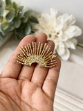 BROCHE Y PEINETA FLAMENCO DORADO BRO599
