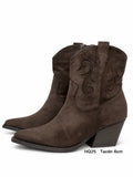 Botas cowboy para mujer de punta afilada con tacón