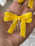 Broche Peine para el Cabello con Lazo de Terciopelo (Varios Colores) Tk-26-bro399