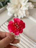 Conjunto Flamenco de Flores – Pendientes y Peineta TK-26-p - FELIZ SHOPPING 