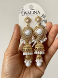 Pendientes largos con flecos y cuentas-Estilo flamenca pen1199