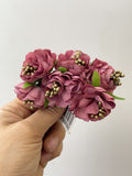 FL RAMILLETES 6U CADA FLORE 4CM DIÁMETRO FLO300 - FELIZ SHOPPING 