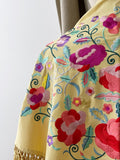 LM270039 MANTONCILLO BORDADO FLORE AMARILLO 30 MANT6999 - FELIZ SHOPPING 