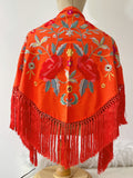 L01-270032 MANTONCILLO BORDADO NARANJA MANT6999