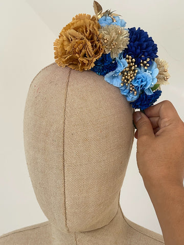 CORONA DE FLAMENCAS PARA NINA LARGA 18CM ANCHO 8CM FLO1399