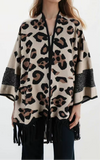 Poncho jersey leopardo