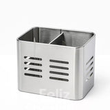 Portacubiertos de Acero Inoxidable con Drenaje y Doble Compartimiento 2 por 6€ tk25