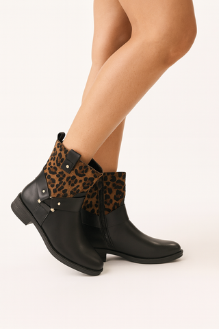 OFERTA Botines de Mujer con Estampado de Leopardo · Moda y Comodidad  G09-leo