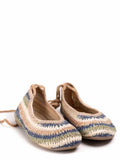 Bailarinas de crochet estilo bohemio con cordones N5810 n5830