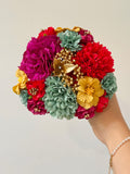 RAMILLEDE GRANDE DE FLAMENCAS 14CM DIAMETRO FLO1699 - FELIZ SHOPPING 