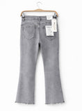 Jeans cropped de tiro alto y pierna acampanada-Varios colores 3873