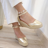 Esparto de cuña de esparto para mujer -Cómodos y elegantes 6006