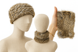 Cuello de pelo 2 en 1 -Cuello y Gorro en Uno bu1499
