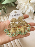 P71 PENDIENTES FLAMENCO ABANICO PEN1099 - FELIZ SHOPPING 
