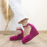 Esparto de Cuña para Mujer con Correa al Tobillo 6002