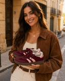 Zapatillas casual retro de pana combinada -Deportivas bajas TT400