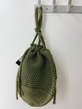 Bolso bombonera de croché calado-Bolso de mano y hombro para feria BO899