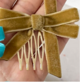 Broche Peine para el Cabello con Lazo de Terciopelo (Varios Colores) Tk-26-bro399
