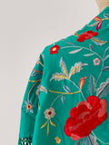 L01-270032 MANTONCILLO BORDADO FLAMENCO VERDE AGUA - FELIZ SHOPPING 