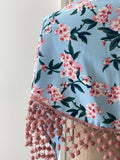 MANTONCILLO CELESTE ESTAMPADO MADRONO MANT3399