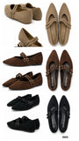 Bailarina de mujer estilo vintage con tachuelas -Zapato plano tipo Mary Jane