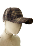Gorra de Lana a Cuadros Vintage -Vintage Plaid Wool Cap Go899