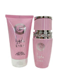 KYRA pack regalo mujer Christmas ELIJE LA FRAGANCIA INSPIRADA EN ROSA - bianco latte - 1 set perfume 100ml + crema corporal 150 ml