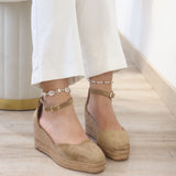 Esparto de cuña de esparto para mujer -Cómodos y elegantes 6006