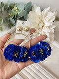 Conjunto Flamenco de Flores – Pendientes y Peineta - FELIZ SHOPPING 