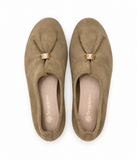 Bailarinas Mujer Elegantes con Adorno Dorado, Zapatos Planos Cómodos, Ligeros y Flexibles 6602b